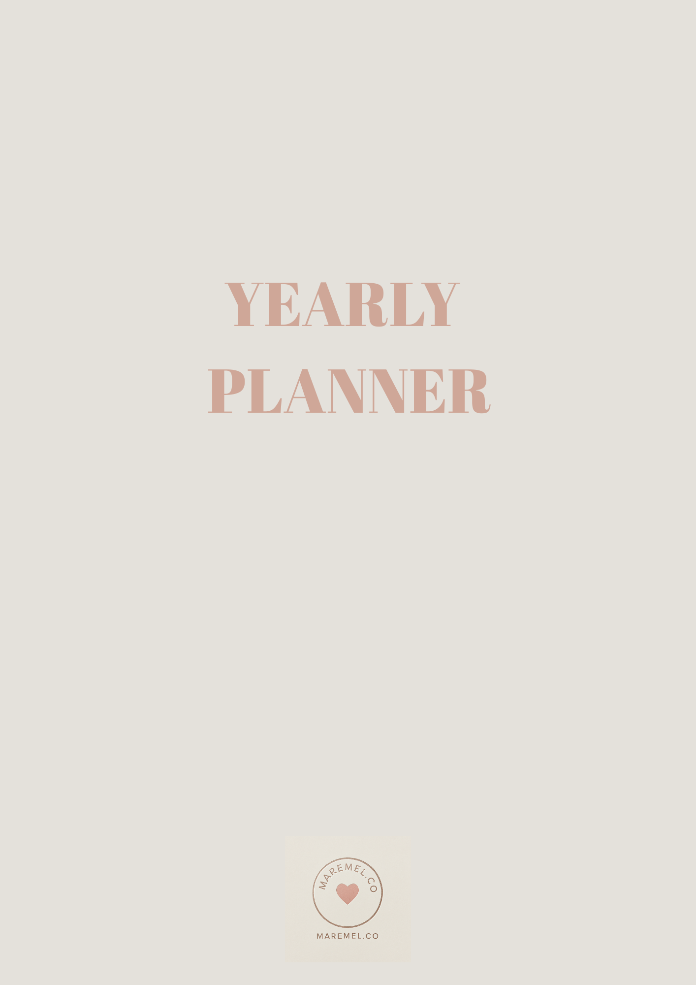 YEARLY PLANNER