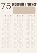 Free 75 Medium Habit Tracker ✨