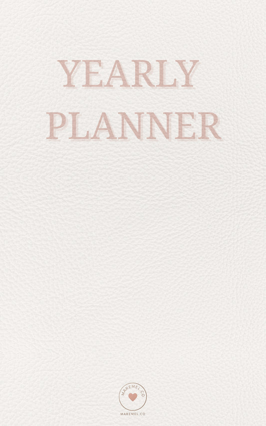 BARE COLLECTION // YEARLY PLANNER // DIGITAL DOWNLOAD